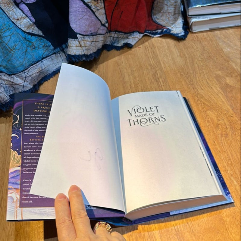 Signed 1st ed./1st * Violet Made of Thorns