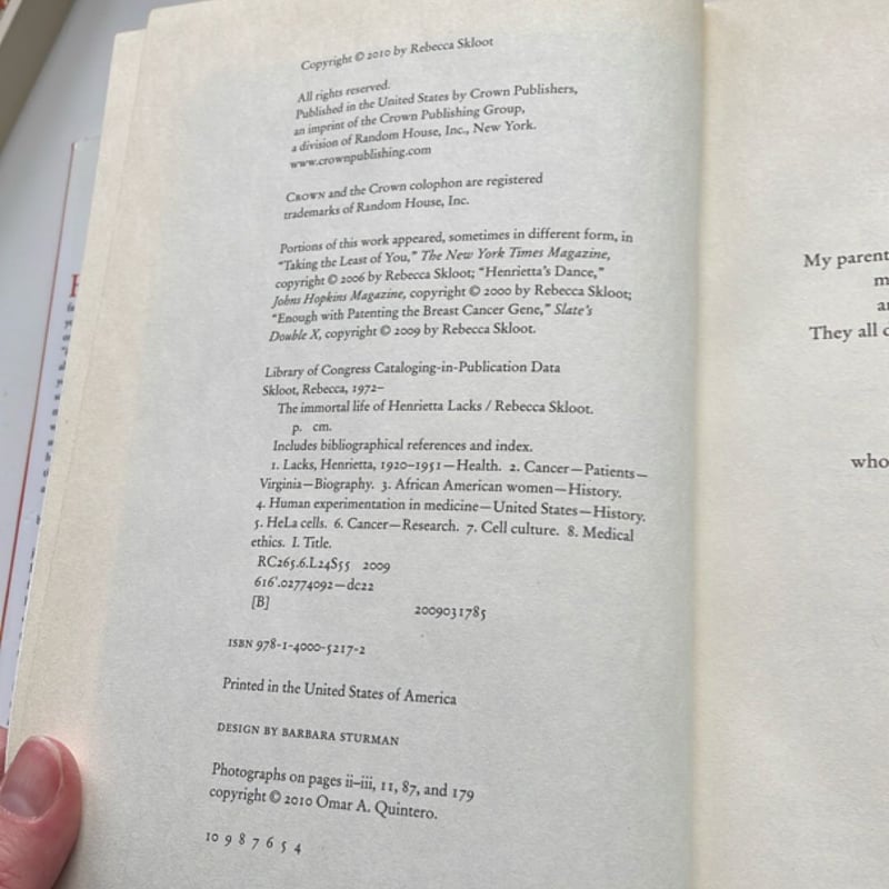 The Immortal Life of Henrietta Lacks