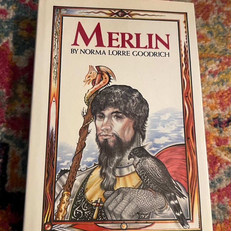 Merlin  by Goodrich, Norma Lorre (1987, 1st Ed HC/DJ) Franklin  Watts LIKE NEW