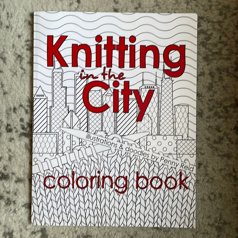 Knitting in the City Coloring Book