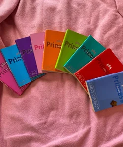 9 Princess Diaries books: 1,2,3, 5,6,7,8,9,10
