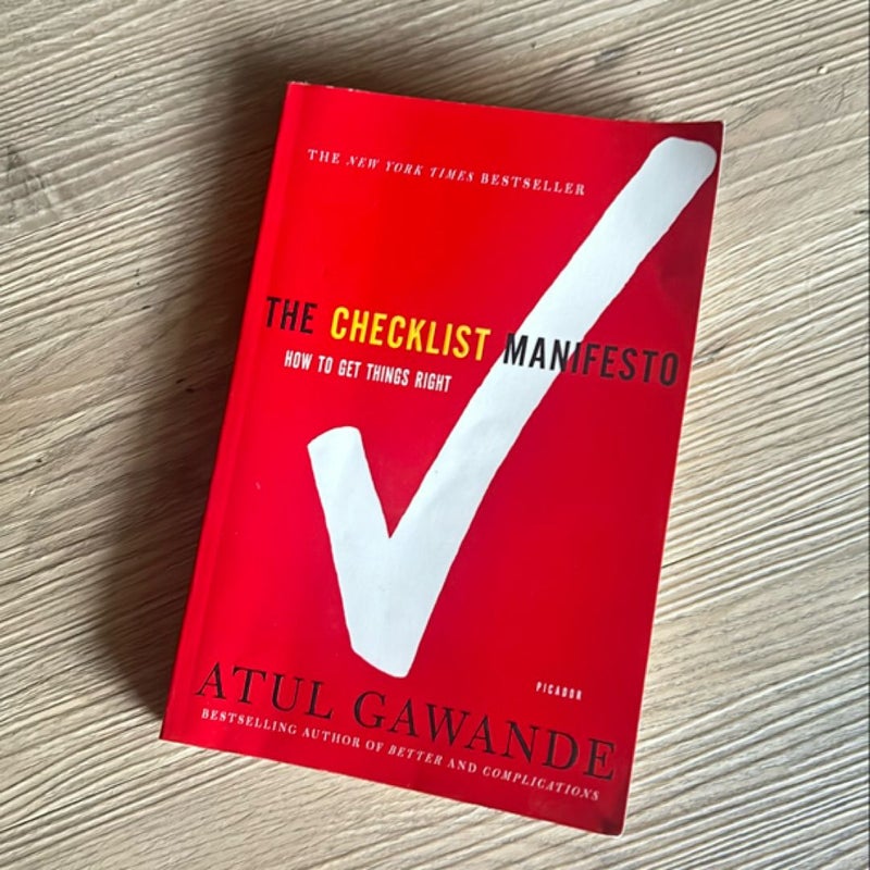 The Checklist Manifesto