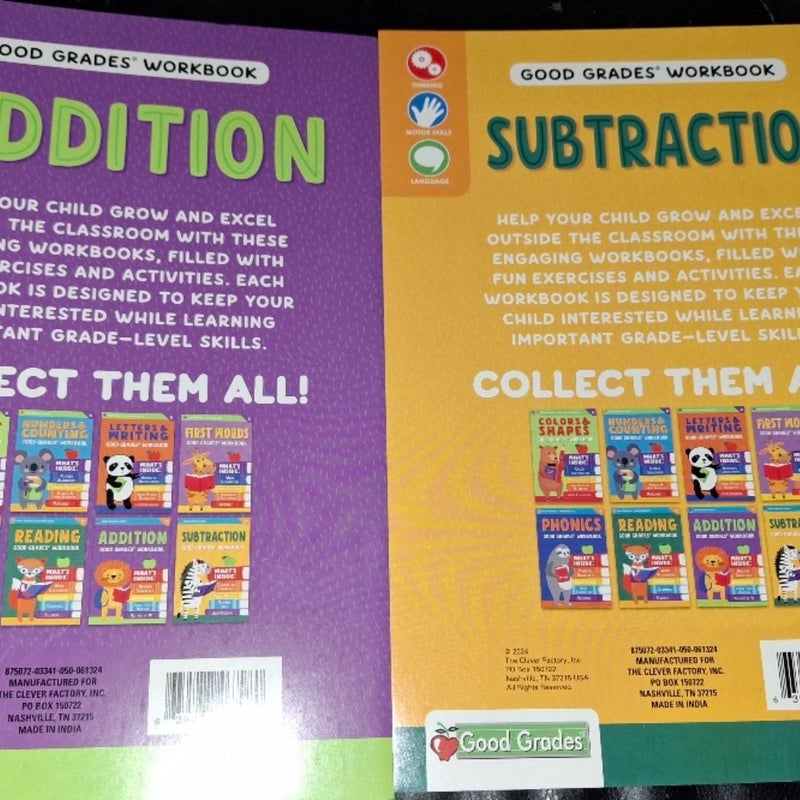 Addition and Subtraction kids Workbooks