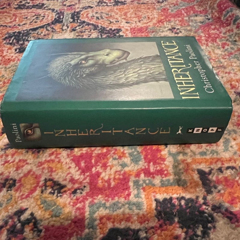 Inheritance Book 4 by Christopher Paolini Signed 1st Edition 2011 Hardcover VG