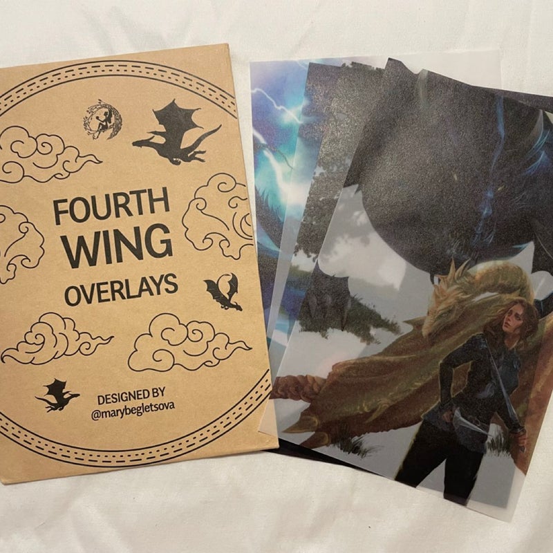 Fairyloot Exclusive Fourth Wing Page Overlays