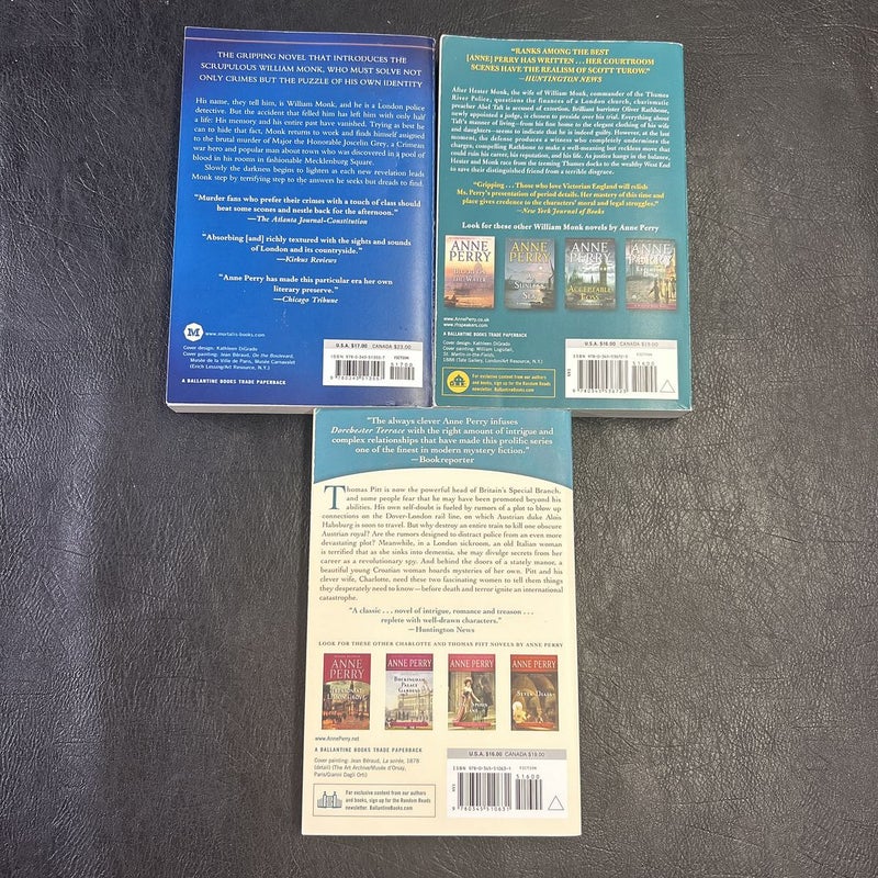 Anne Perry 3 paperback bundle