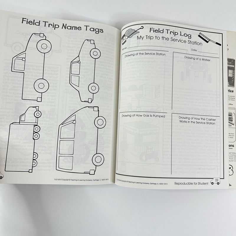 Transportation, Theme Units and Learning Centers, PreK-2 Teacher Resource