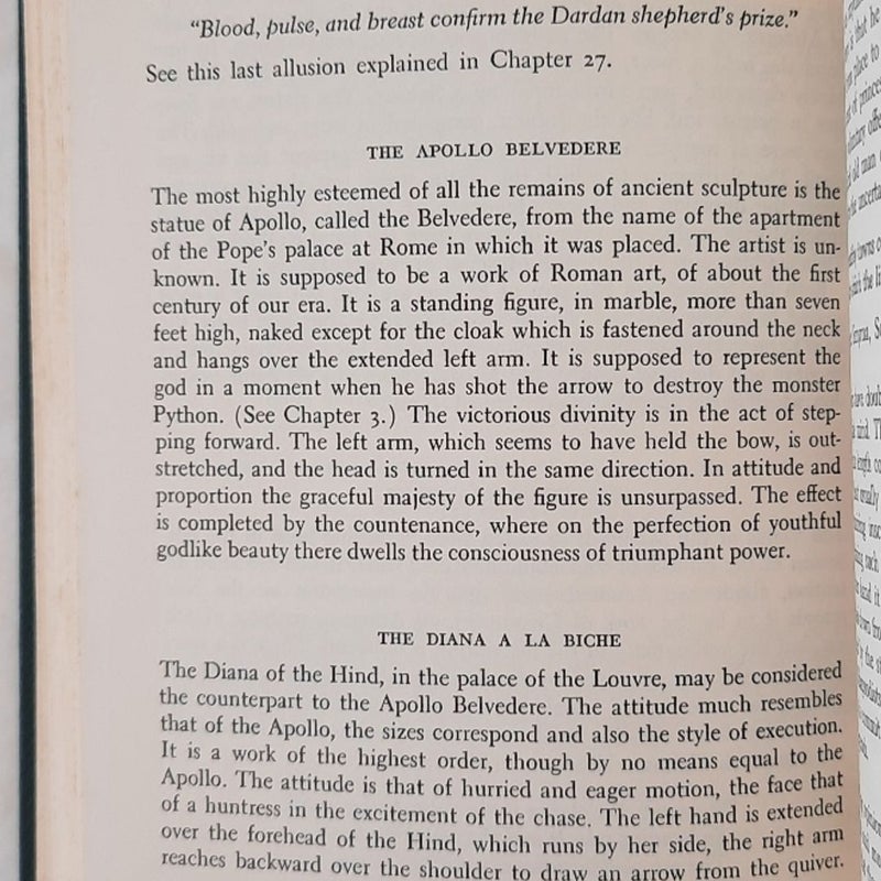 Bulfinch's Mythology 1968 HC 383 pgs