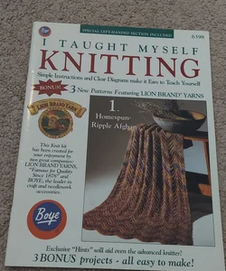 I taught myself knitting
