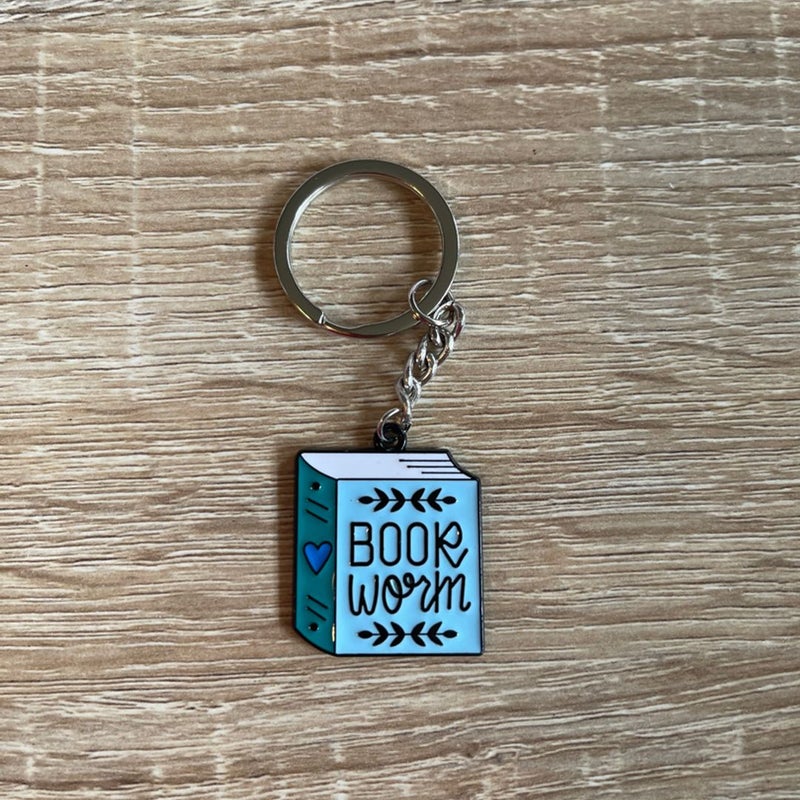 Bookworm Keychain 