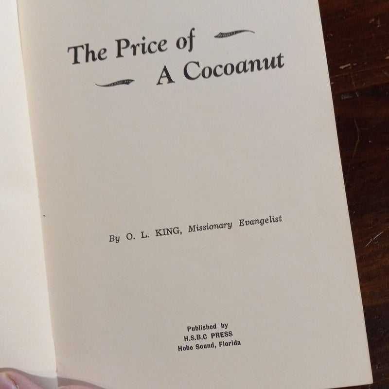 The Price Of A Cocoanut Missionary Evangelist Bio Stories Vtg PB Booklet