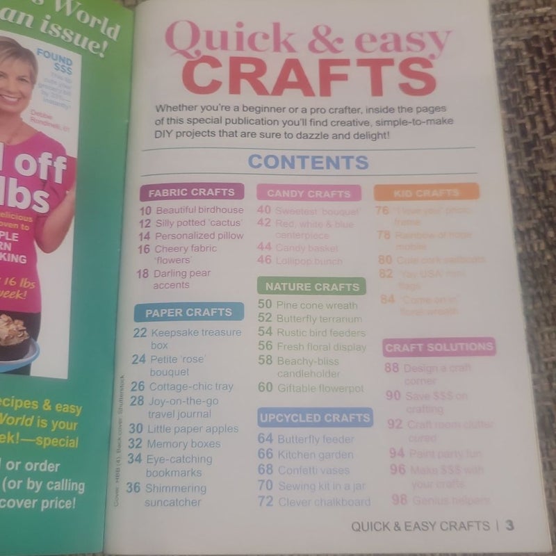 Woman's World Specials: Quick and Easy Crafts