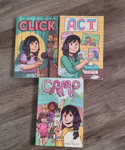 Click, Act, Camp 3 book bundle