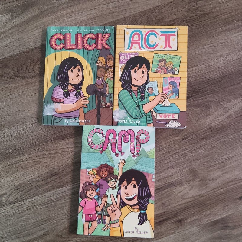 Click, Act, Camp 3 book bundle