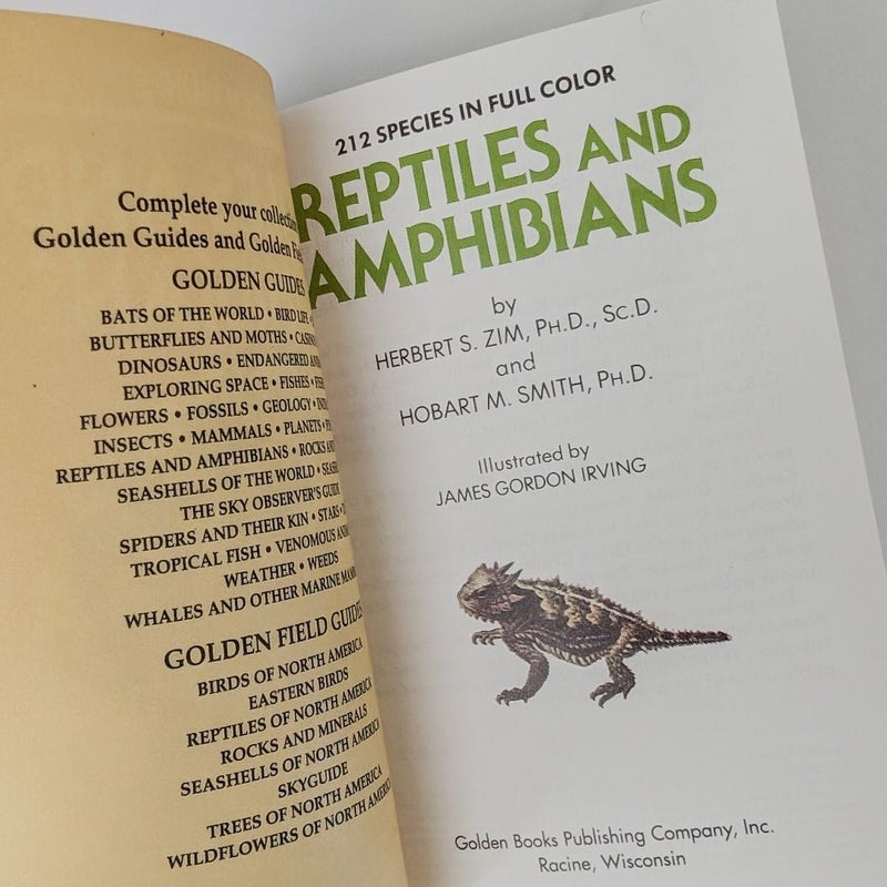 Reptiles and Amphibians (A Golden Guide)