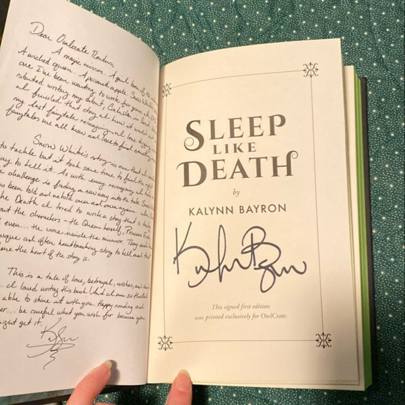 OwlCrate’s Signed Sleep Like Death