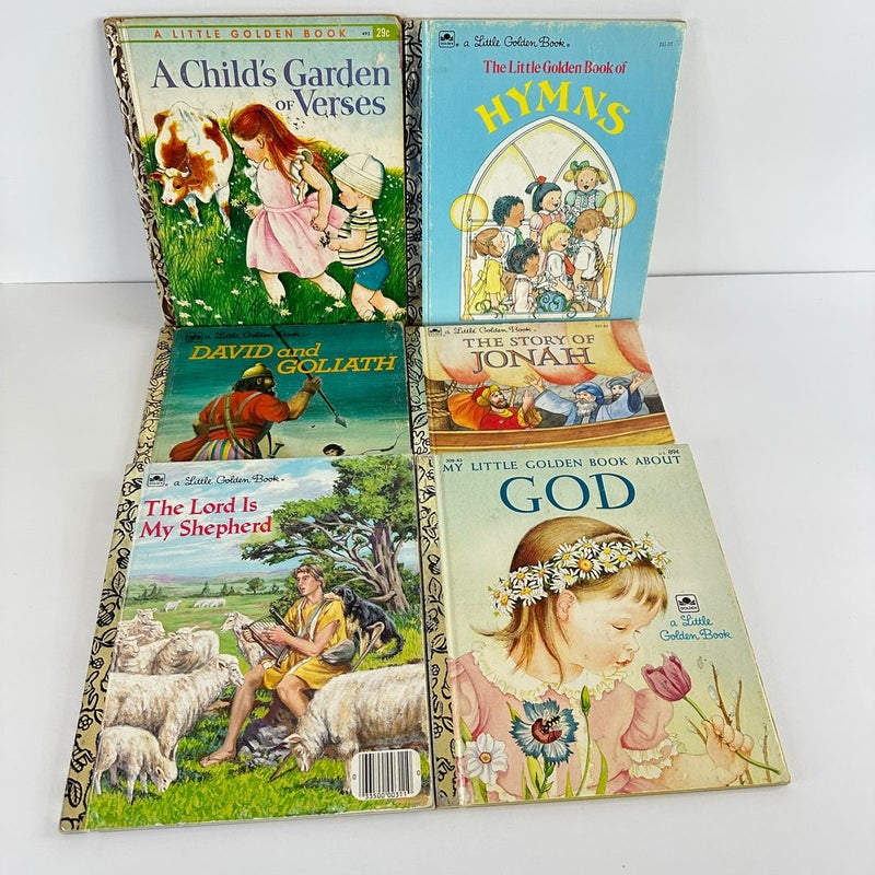 Religious Variety Little Golden Book-Lot of 6