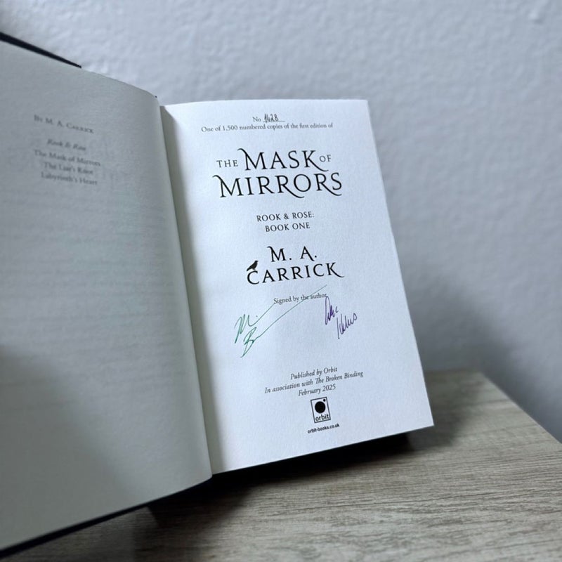 The Mask of Mirrors (SIGNED BY THE AUTHOR BOOKS 1-3)