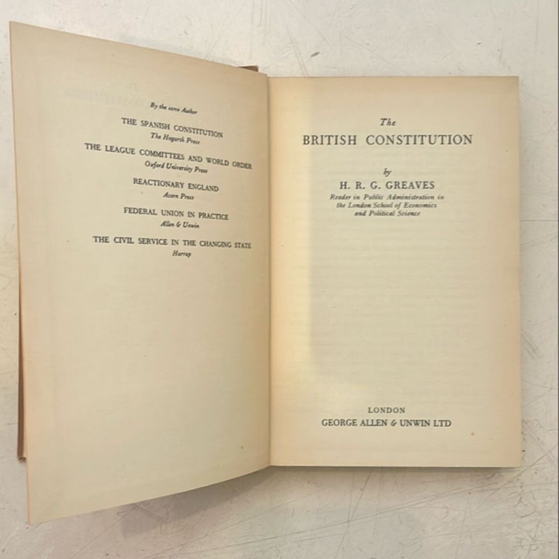 The British Constitution