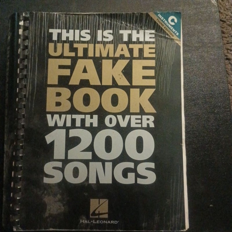 This is the ultimate fake book with over 1200 songs 