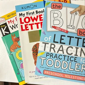 The Big Book of Letter Tracing Practice for Toddlers: from Fingers to Crayons - My First Handwriting Workbook