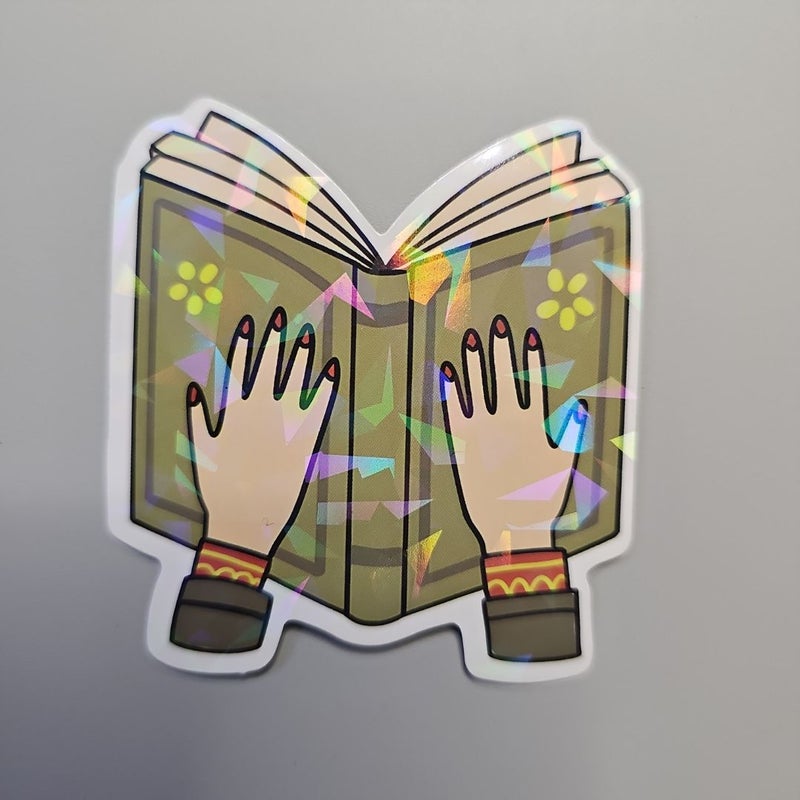 Coffee & Books Holographic Sticker Bundle