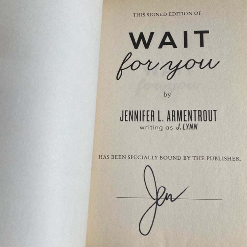 Wait for You (OOP & signed)