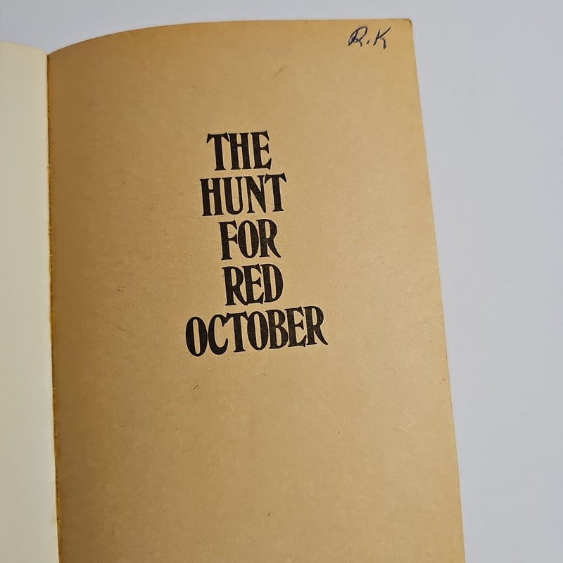 The Hunt for Red October