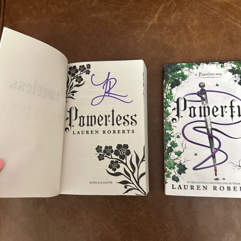 Powerless & powerful signed by lauren roberts