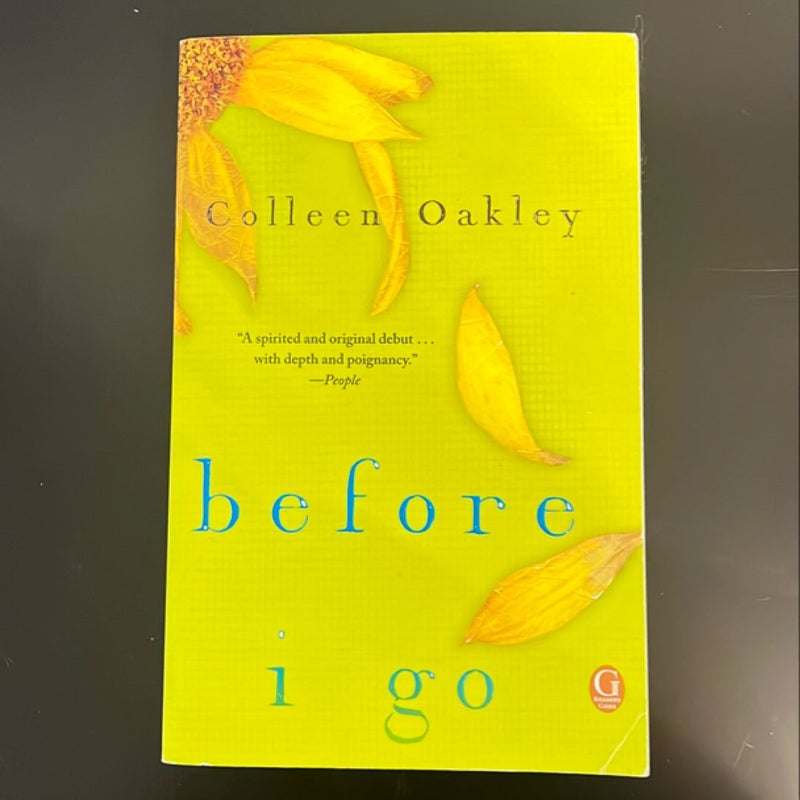 Before I Go