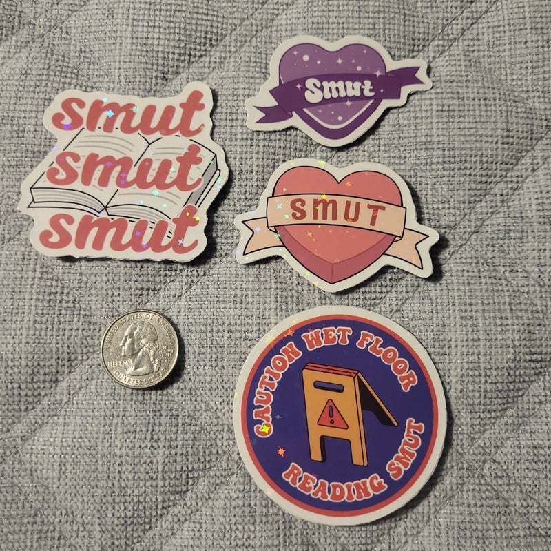 Book & Smut Themed Magnets/Stickers 