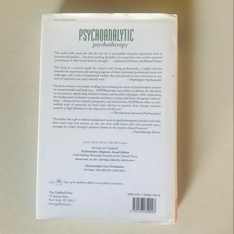 Psychoanalytic Psychotherapy