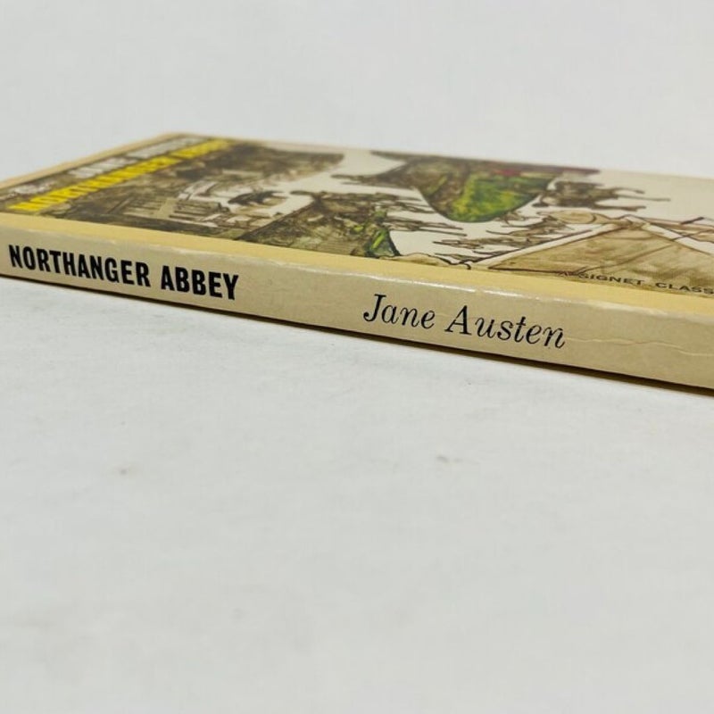Northanger Abbey by Jane Austen 1965 Signet Edition Gothic Classics Paperback Book & Bookmark Set