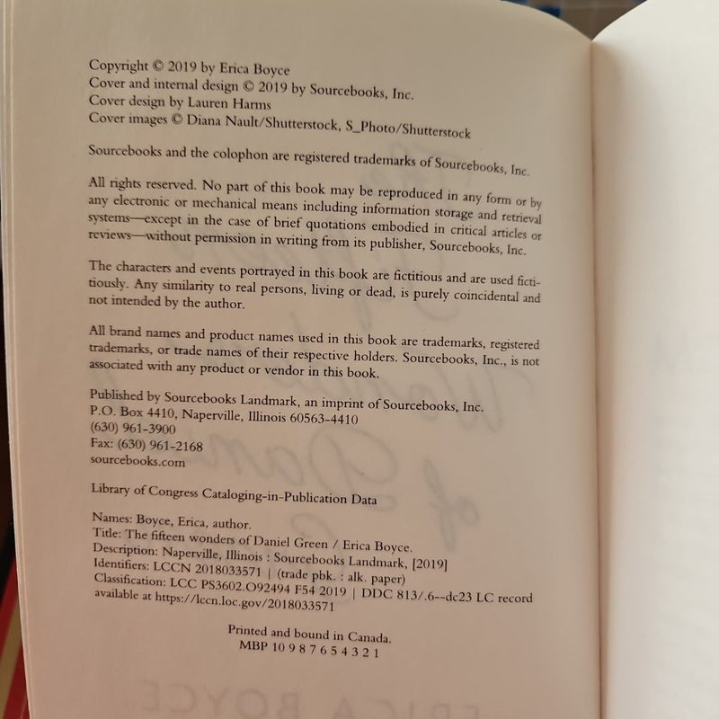 The Fifteen Wonders of Daniel Green