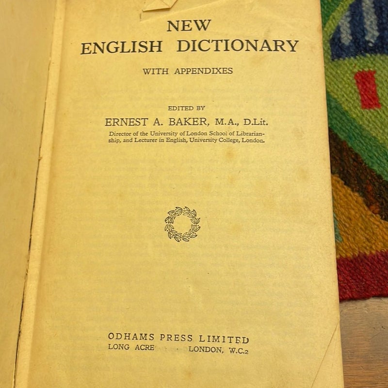 New English Dictionary (1932)
