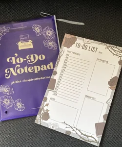Bookish Box To Do Notepad