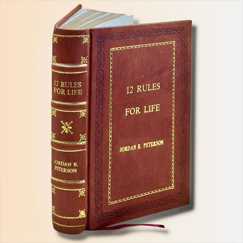 12 Rules for Life by Jordan Peterson - Leather Bound Edition