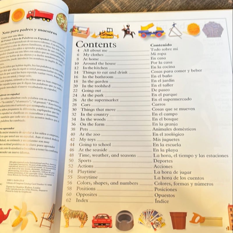 My First Spanish Word Book / Mi Primer Libro de Palabras Enespañol