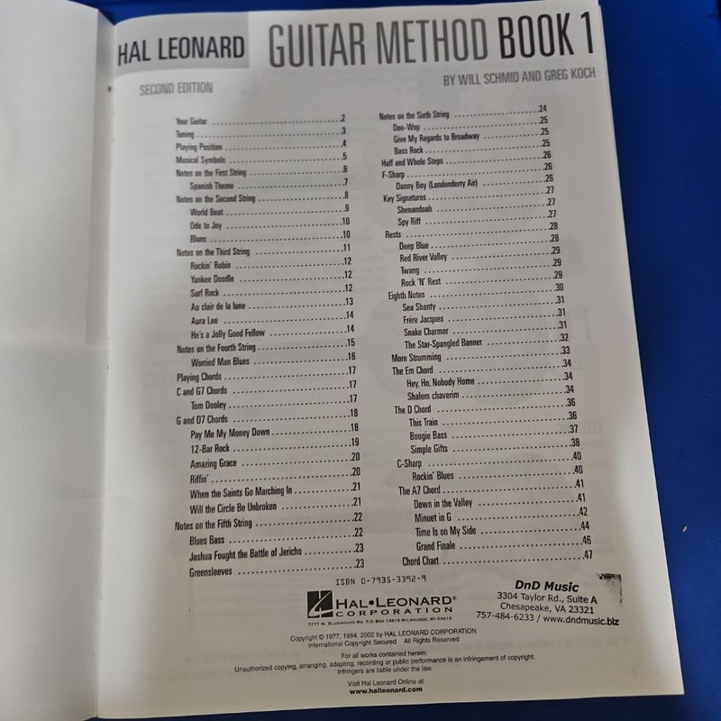 Hal Leonard GUITAR METHOD Book 1