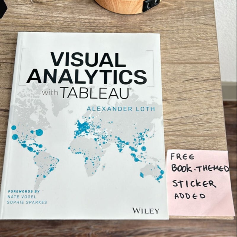 Visual Analytics with Tableau + FREE book themed sticker 