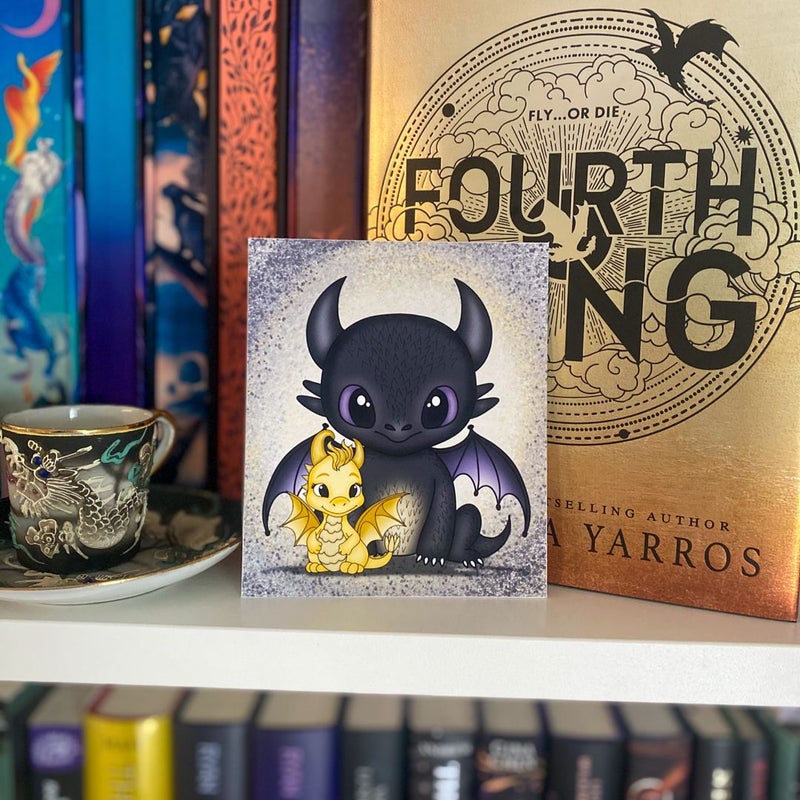 Fourth wing inspired art print 
