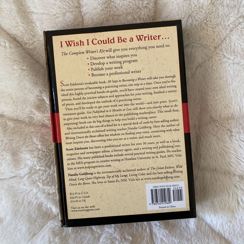 The Complete Writer's Kit by Scott Edelstein, Natalie Goldberg, Natalie ...