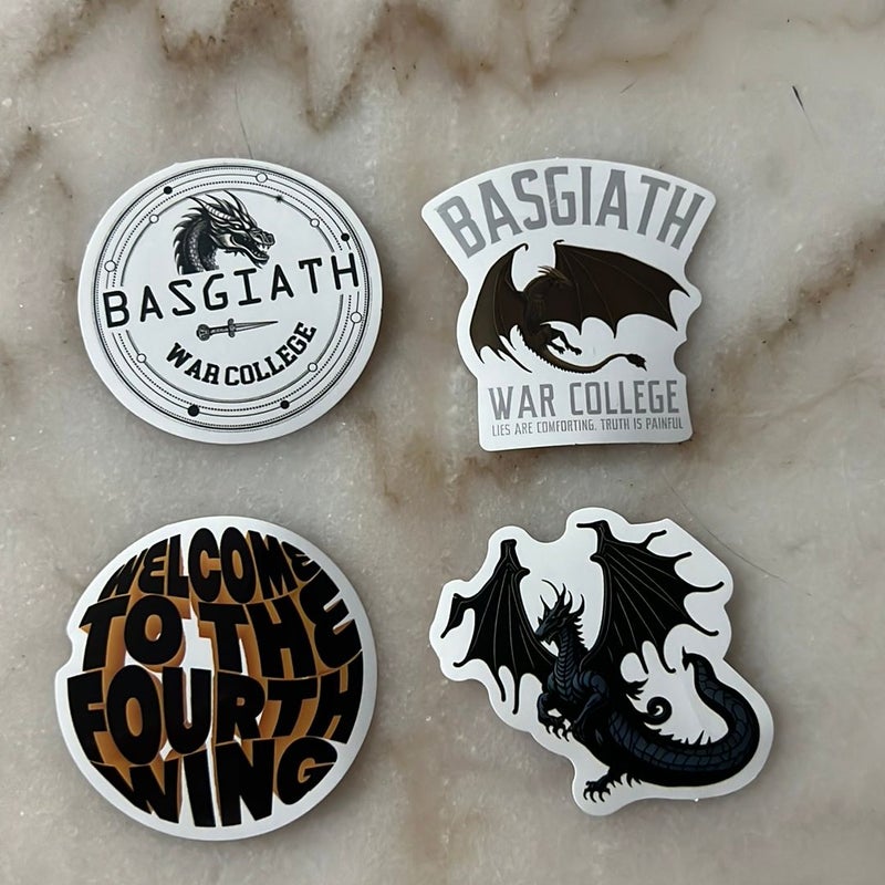 Fourth wing stickers 