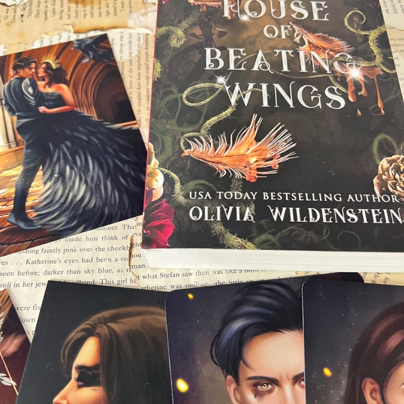 Signed House of Beating Wings by Olivia Wildenstein - Indie Cover