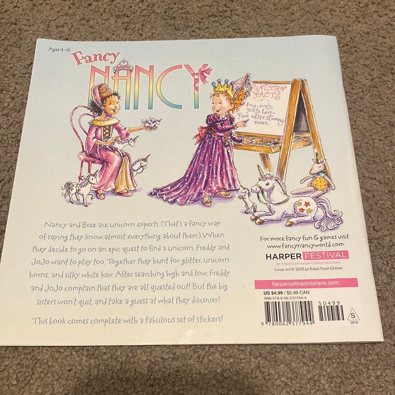 Fancy Nancy and the Quest for the Unicorn