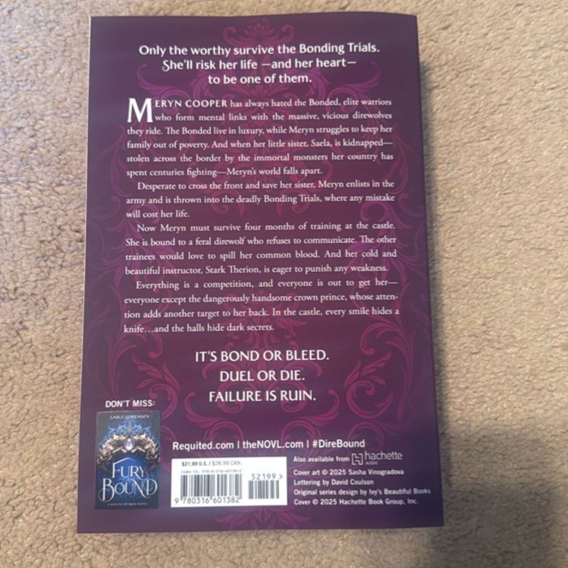 Dire Bound - signed- reserved for Marissa