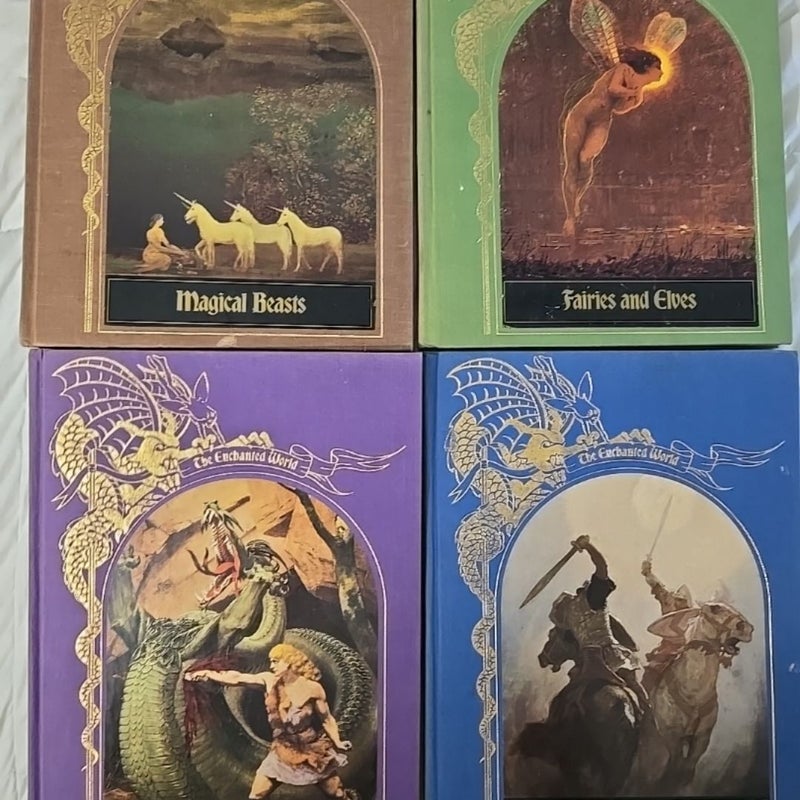 The Enchanted World Series 4 hardcovers Dragon, Fairies and Elves and more. 