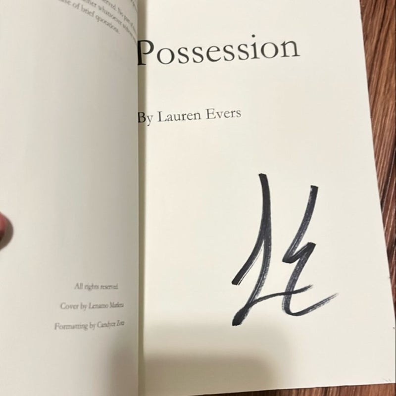 Possession - Signed w/ stenciled edges