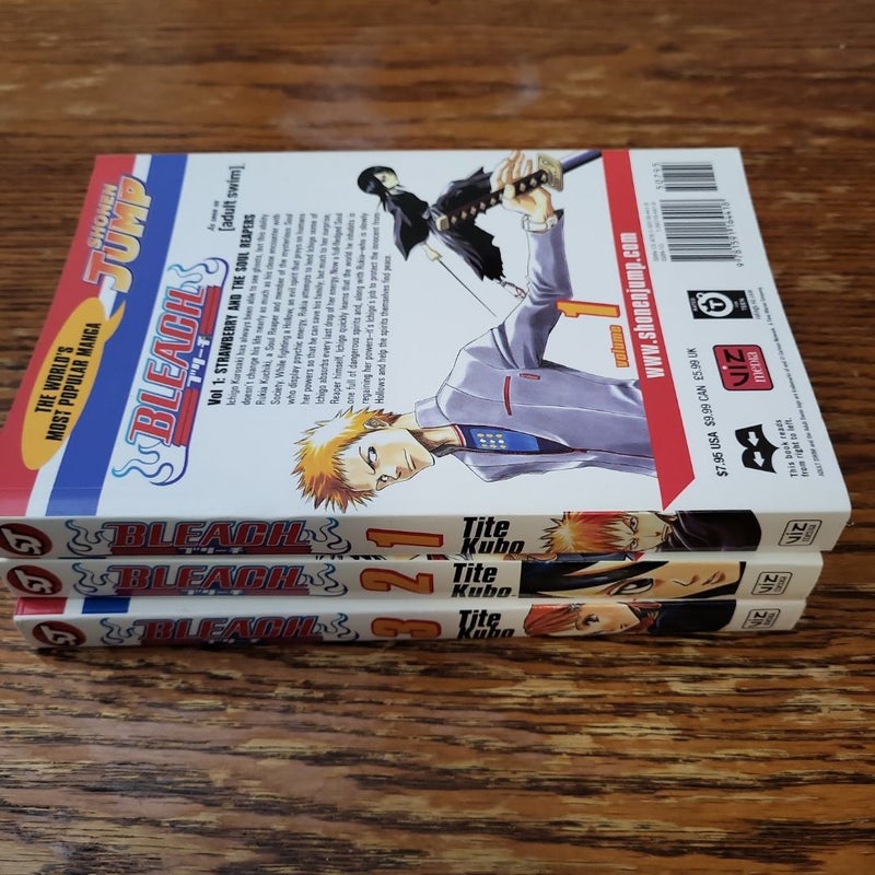Bleach, Volumes 1, 2 and 3 