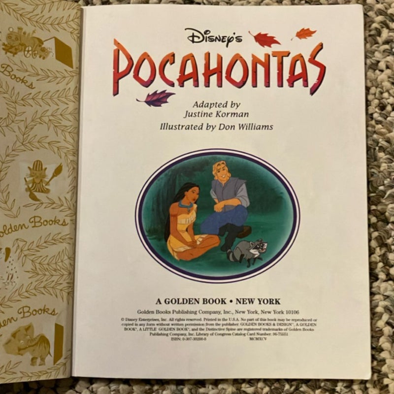 Pocahontas Little Golden Book